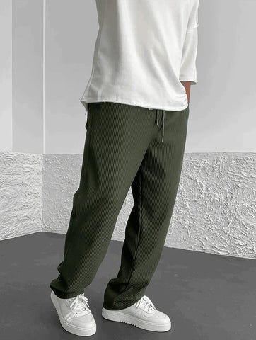 Van Vliet™ | Relaxte geribbelde broek