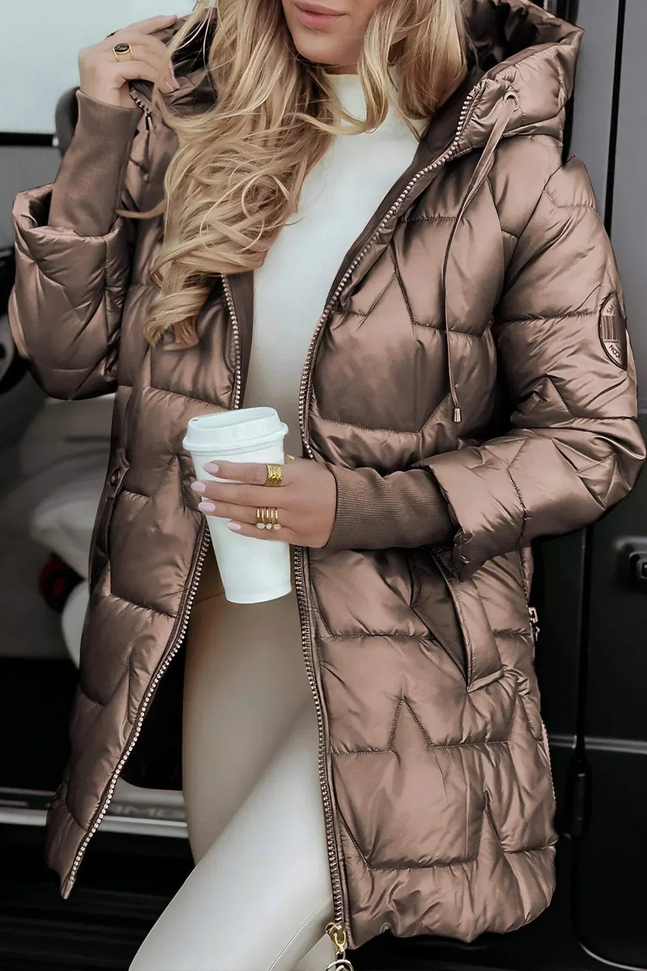 Nolwen™ | Elegante Winterjas met Capuchon