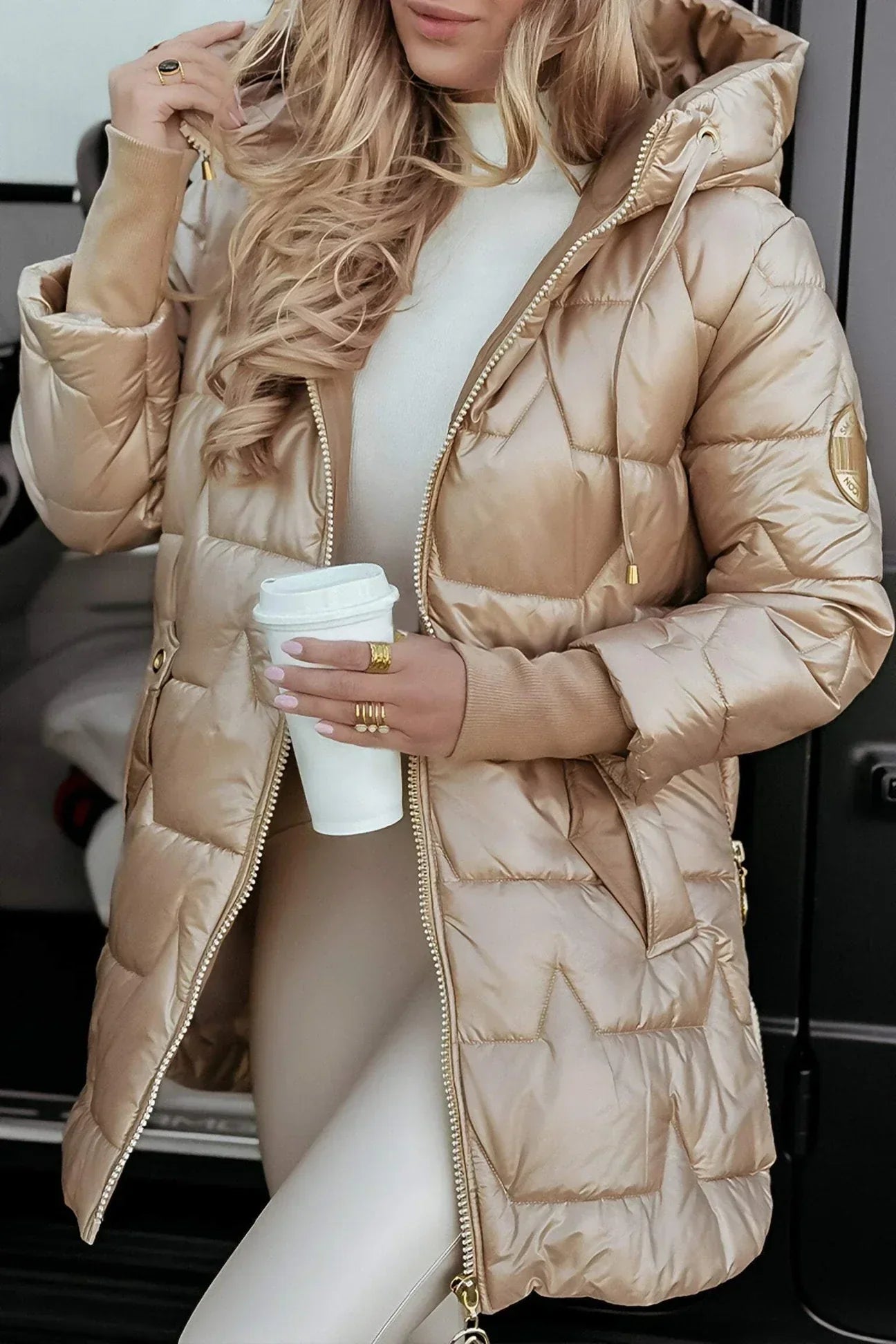 Nolwen™ | Elegante Winterjas met Capuchon