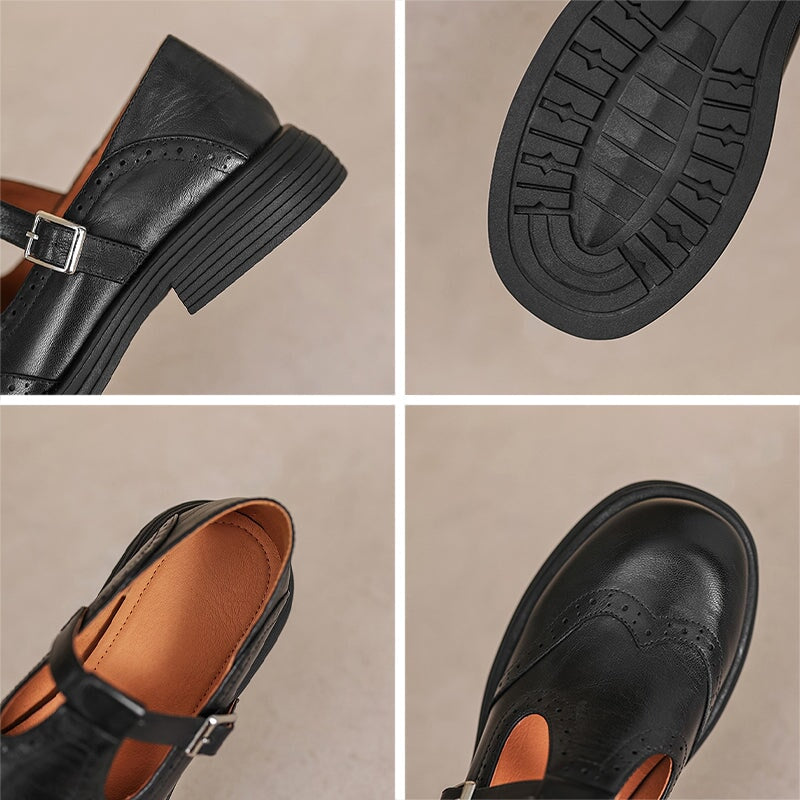 VELDA | Elegante leren Mary Janes