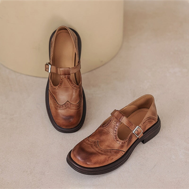 VELDA | Elegante leren Mary Janes