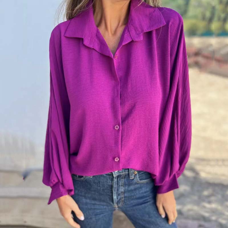CORNELIA I KLASSIEKE LANGERMIGE BLOUSE